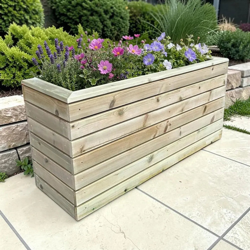 Customisable Cladded Wood Cube Planter