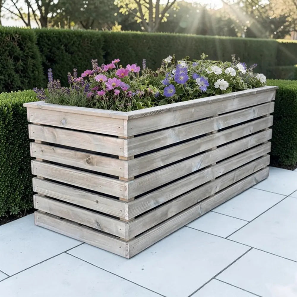 Customisable Cladded Wood Cube Planter