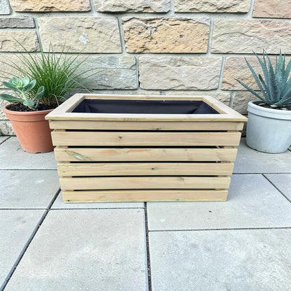 Customisable Cladded Wood Cube Planter