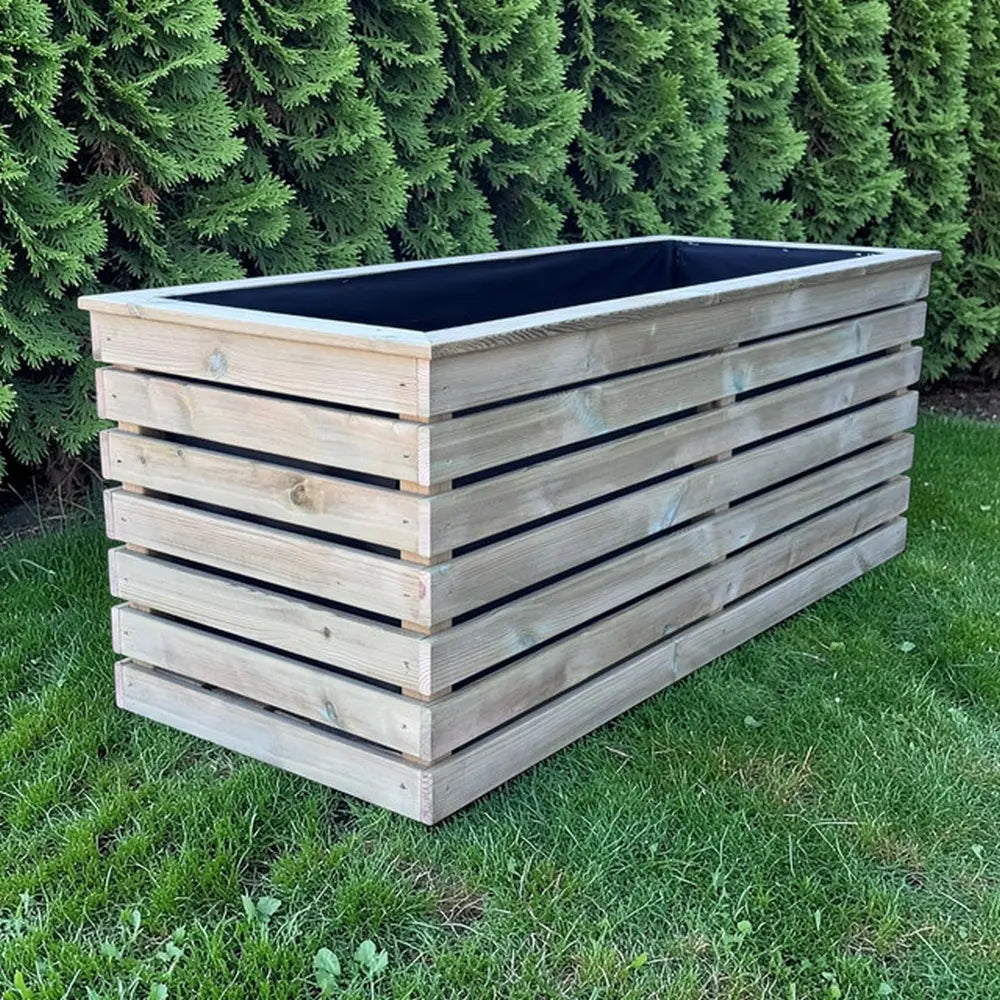 Customisable Cladded Wood Cube Planter