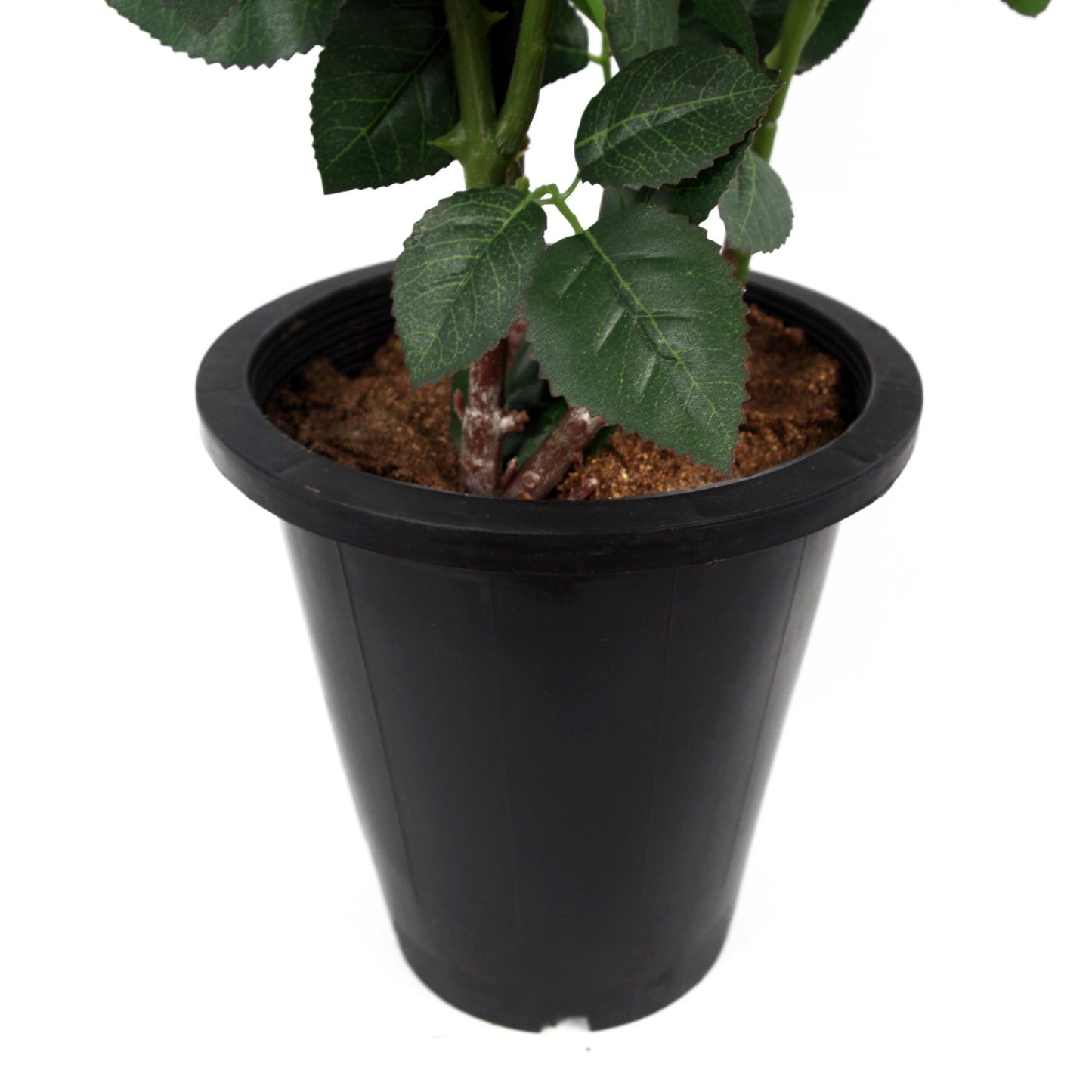 80cm Artificial Red Rose Plant - 180 Leaves