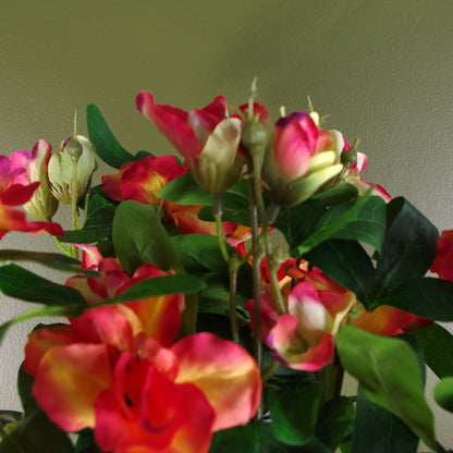 Artificial Rhododendron Flowering Plant Orange