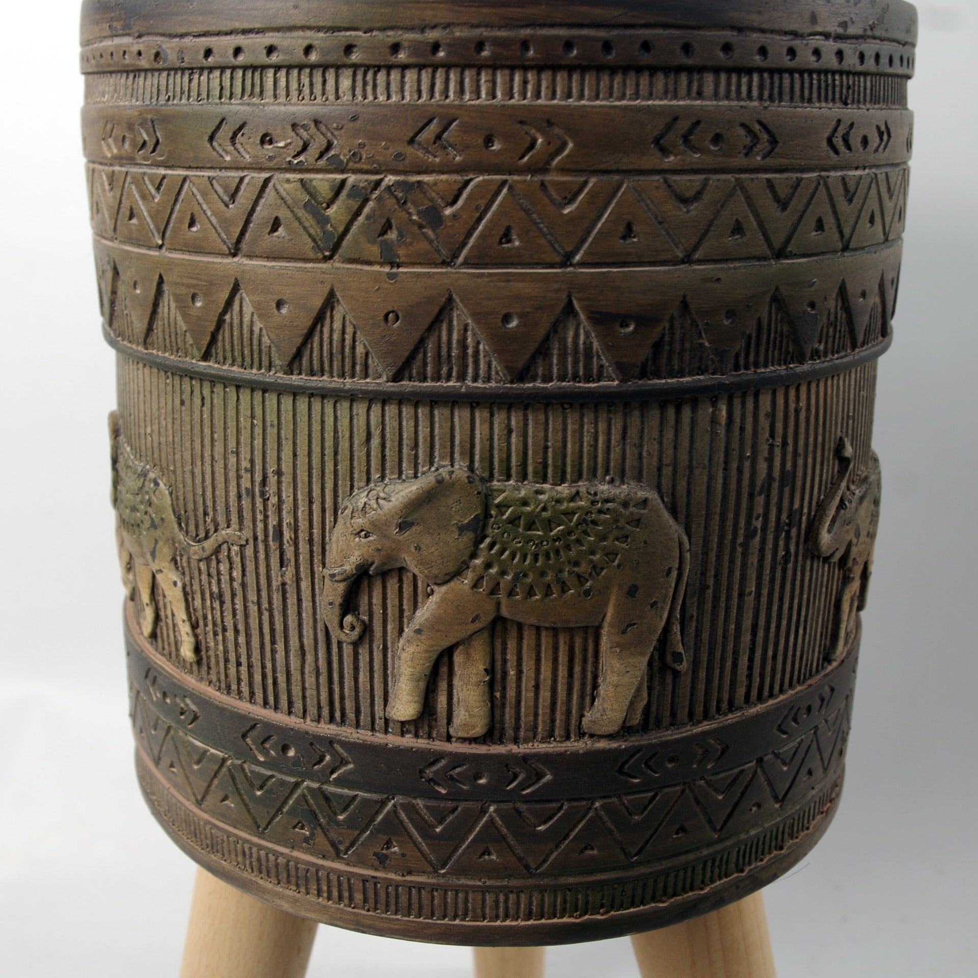 40cm x 21.5cm Zandi Elephant Composite Large Planter