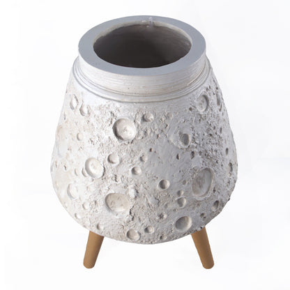 Moon White Planter with Stand