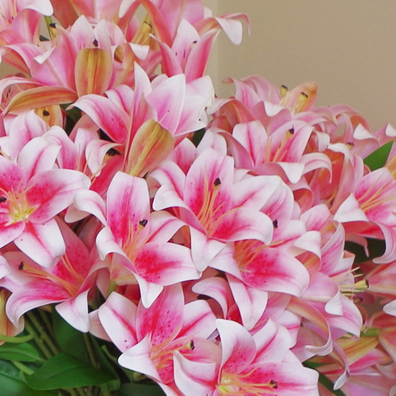 60cm Artificial Lily Stem Pink