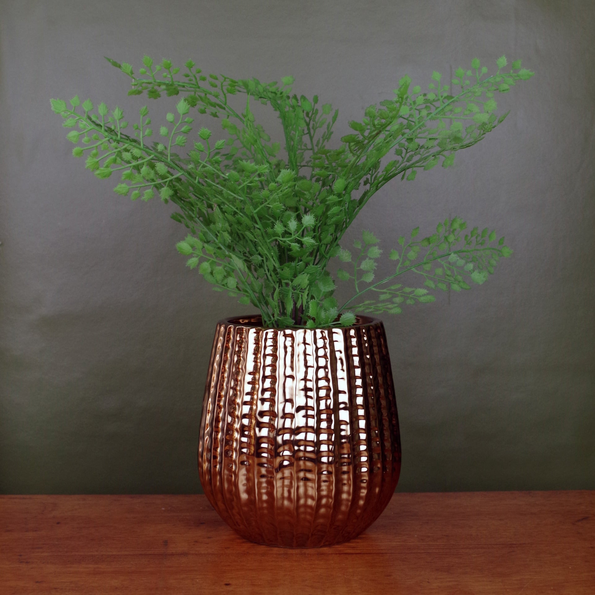 Gold Ceramic Planter Plant Pot