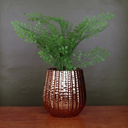 Gold Ceramic Planter Plant Pot