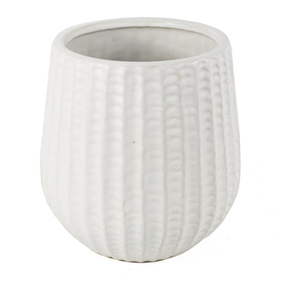 16cm White Ceramic Planter
