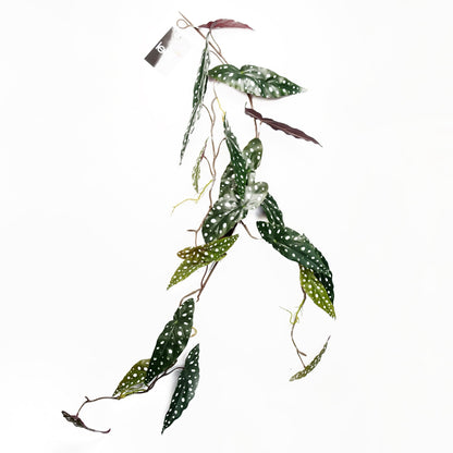 110cm Artificial Hanging Trailing Begonia Maculata Spotted Plant