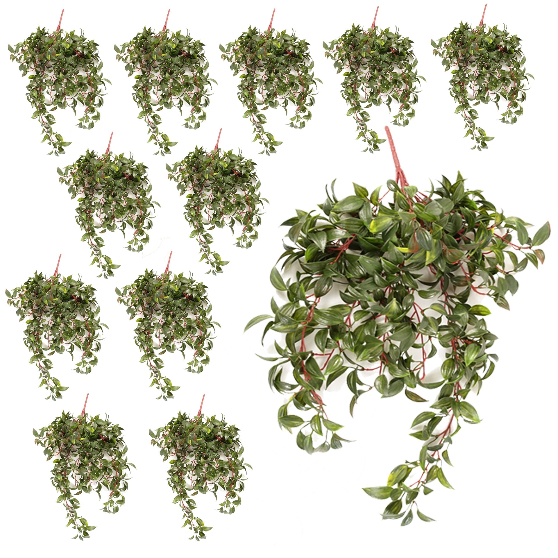 Pack of 12 x 70cm UV Resistant Artificial Mini Foliage Spray