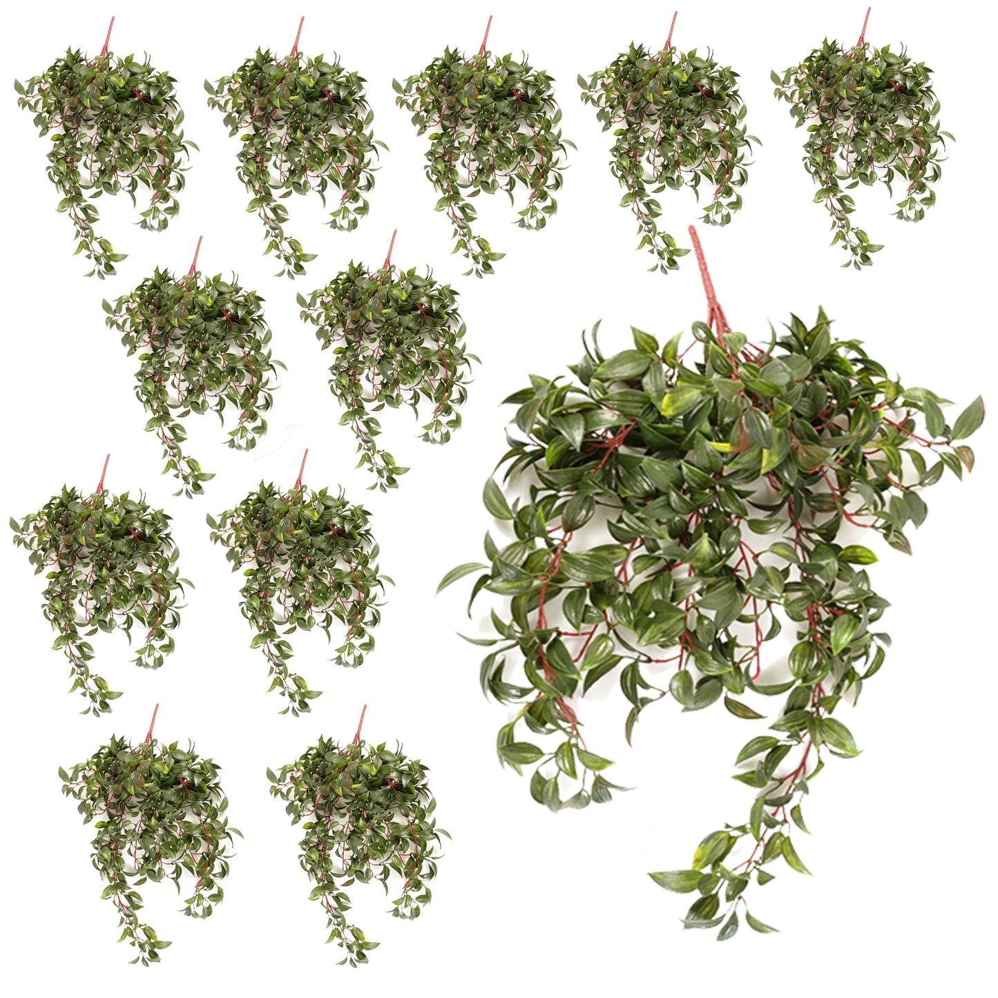 Pack of 12 x 70cm UV Resistant Artificial Mini Foliage Spray