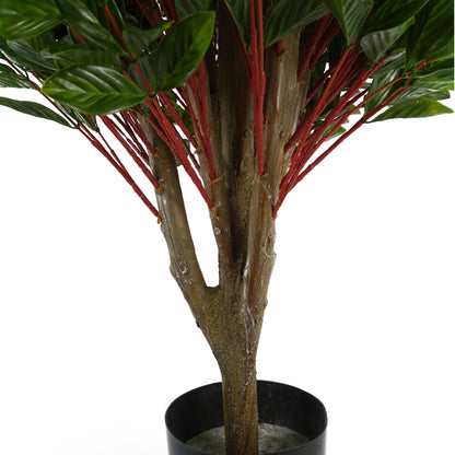 90cm UV Resistant Gloxinia Single Ball Topiary with 1608 Leaves and Natural Trunk