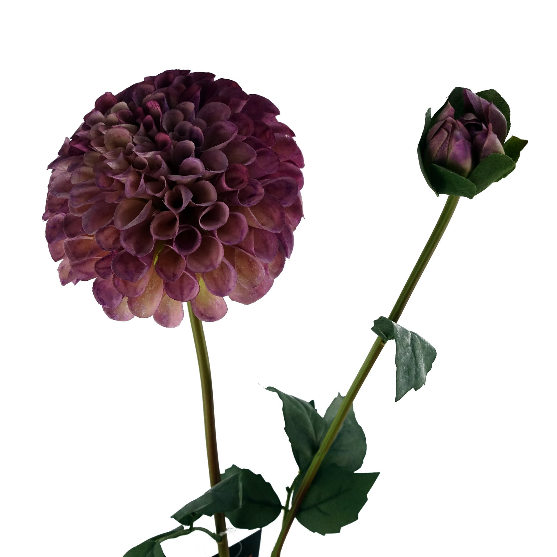 6 x 75cm Dhalia PomPom Artificial Flowers Pink