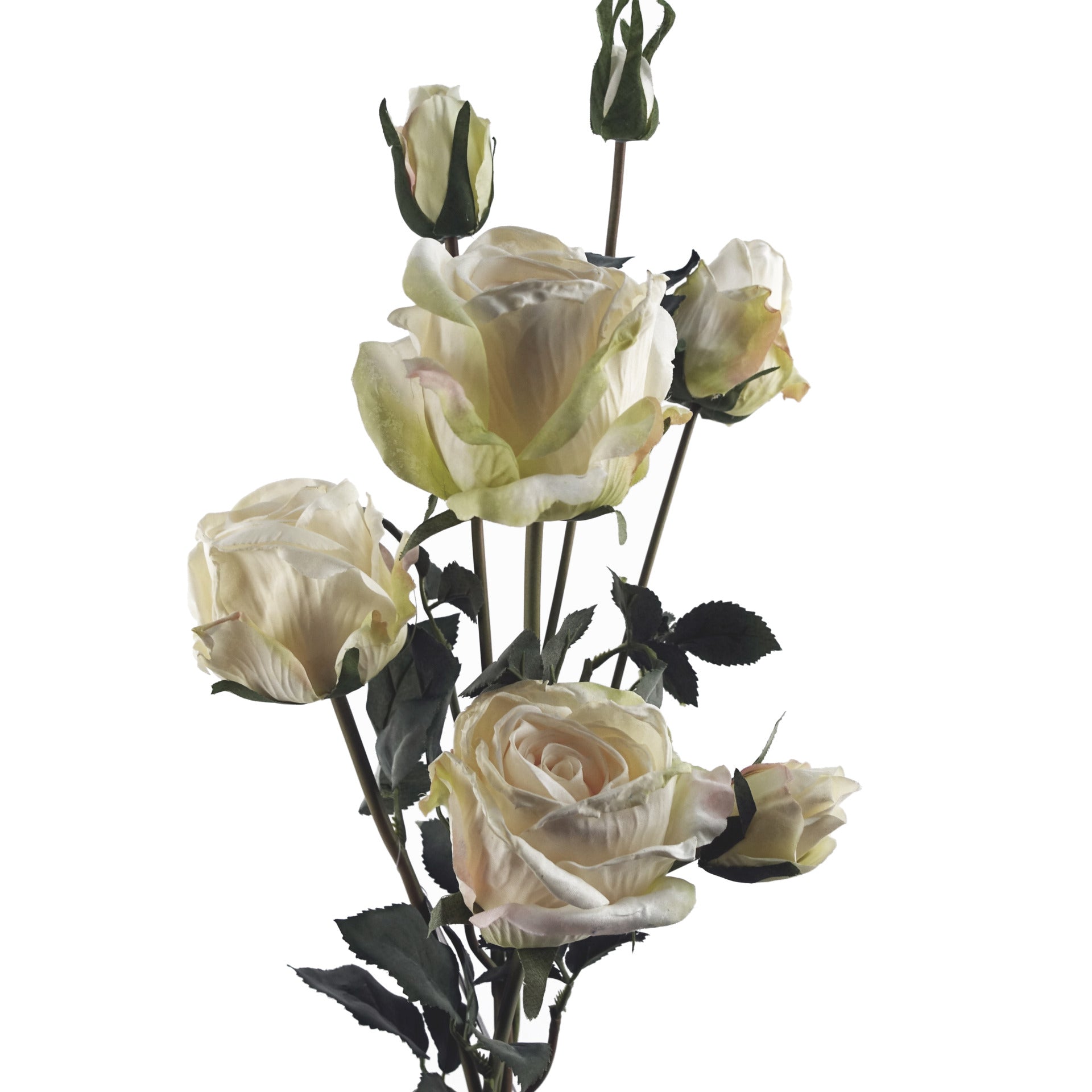 60cm Cream Rose Artificial Flowers Spray
