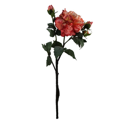 6 x 60cm Peony Artificial Flower Pink