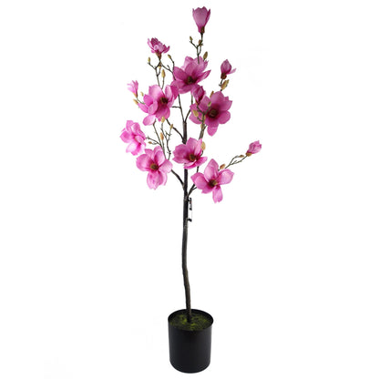 140cm Magnolia Artificial Tree Pink Potted
