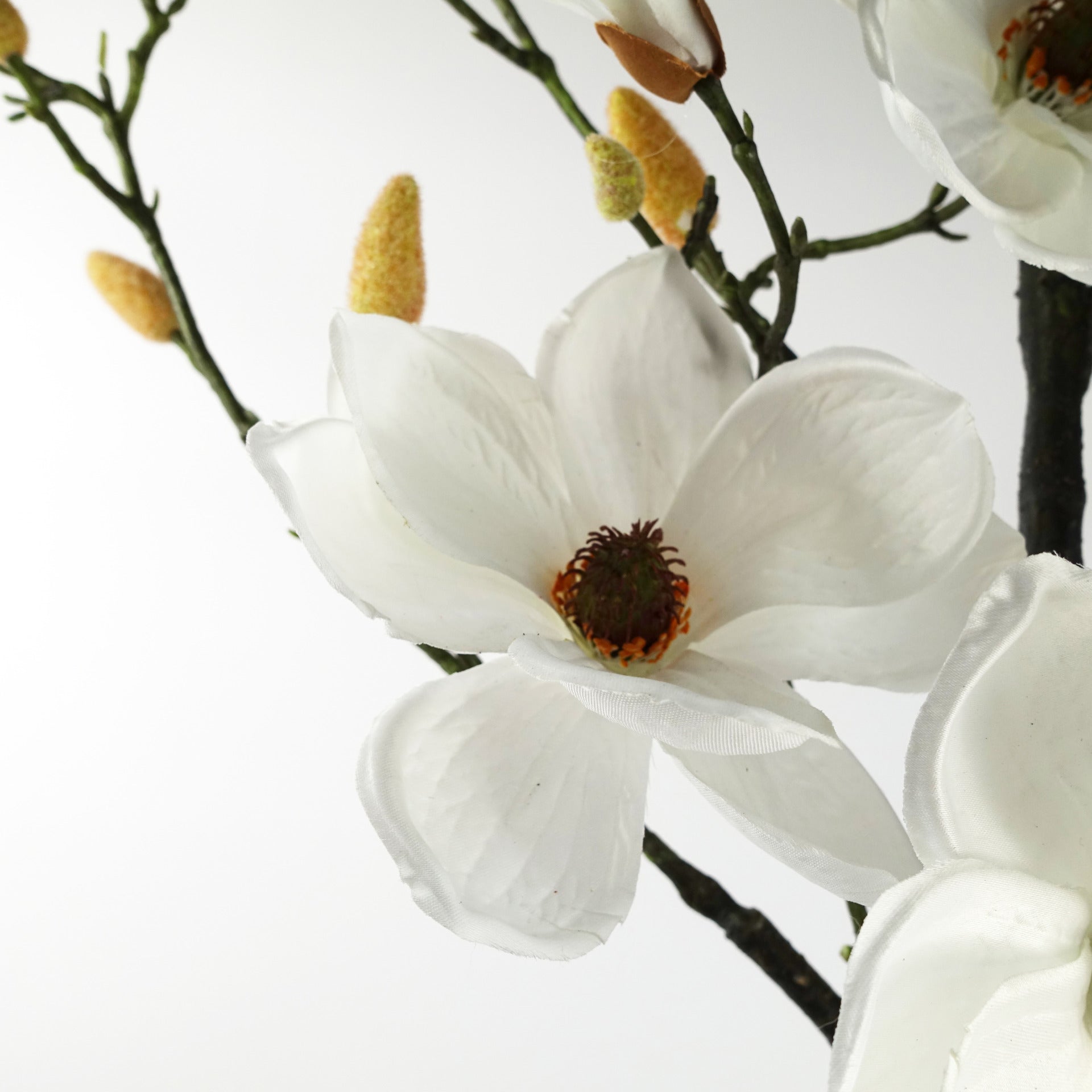 80cm Magnolia Artificial Tree White Potted