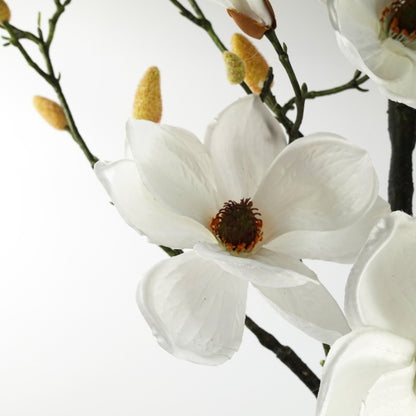 80cm Magnolia Artificial Tree White Potted