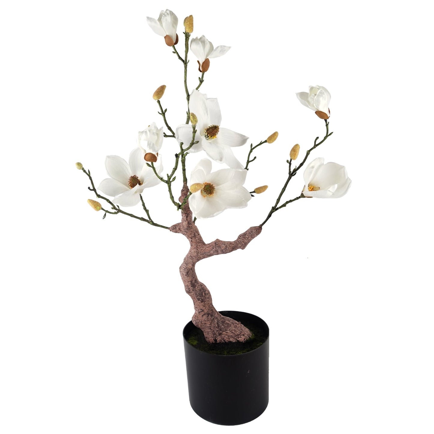 80cm Magnolia Artificial Tree White Potted