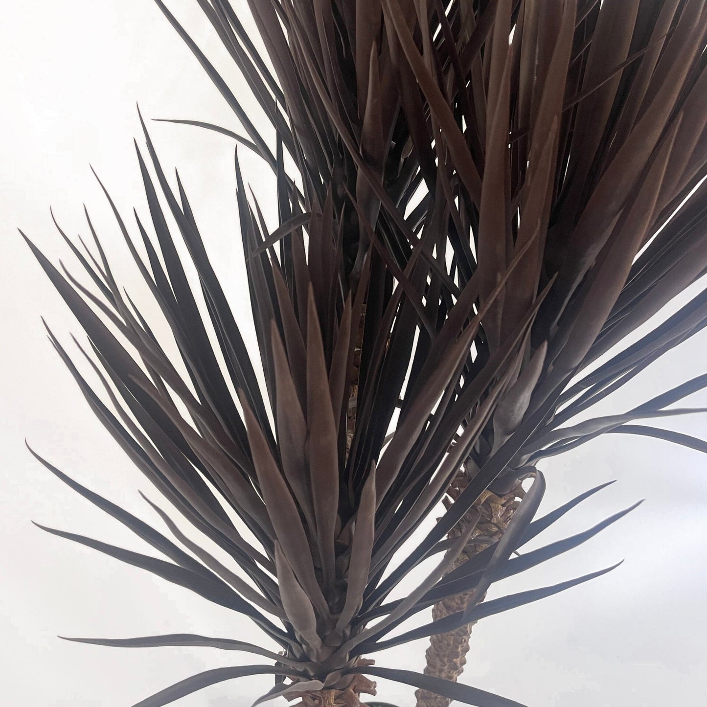 155cm Artificial Yukka Tree Plant Spiky UV Resistant Outdoor Tree Triple Dark Red / Brown