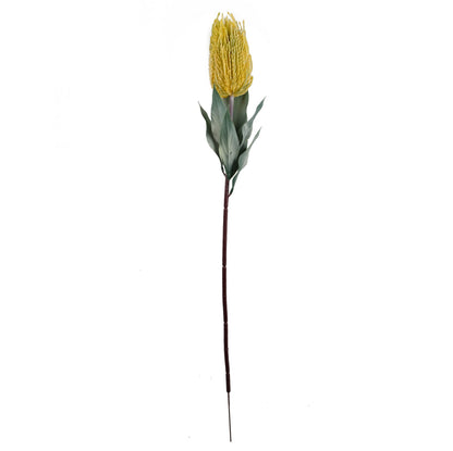 75cm Banksia Menziesii Yellow Flower Stem Artificial