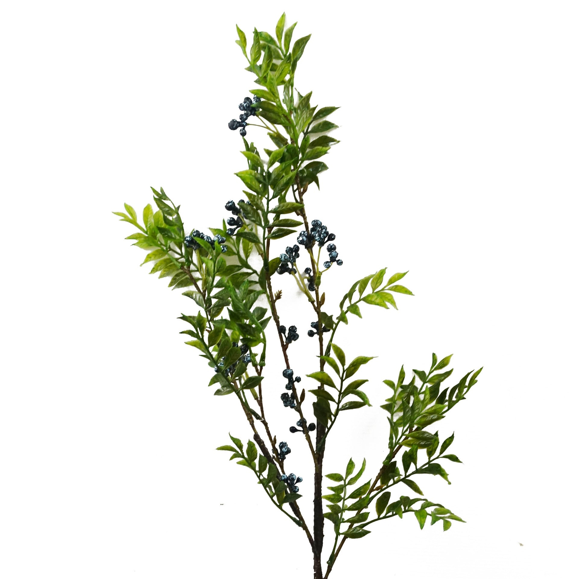 70cm Nandina Foliage Blue Berry Spray Artificial