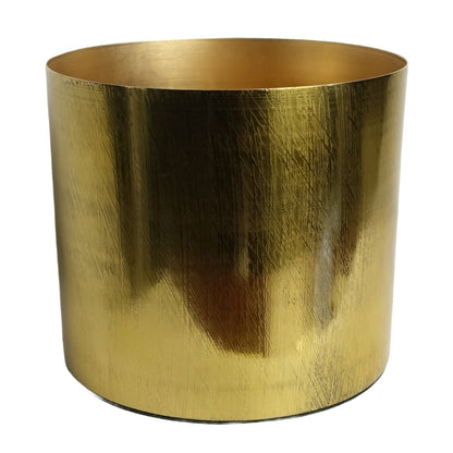 18cm Gold Etched Metal Planter