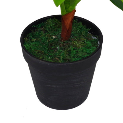 40cm Artificial Dracaena Pot Plant - Variegated Leaves