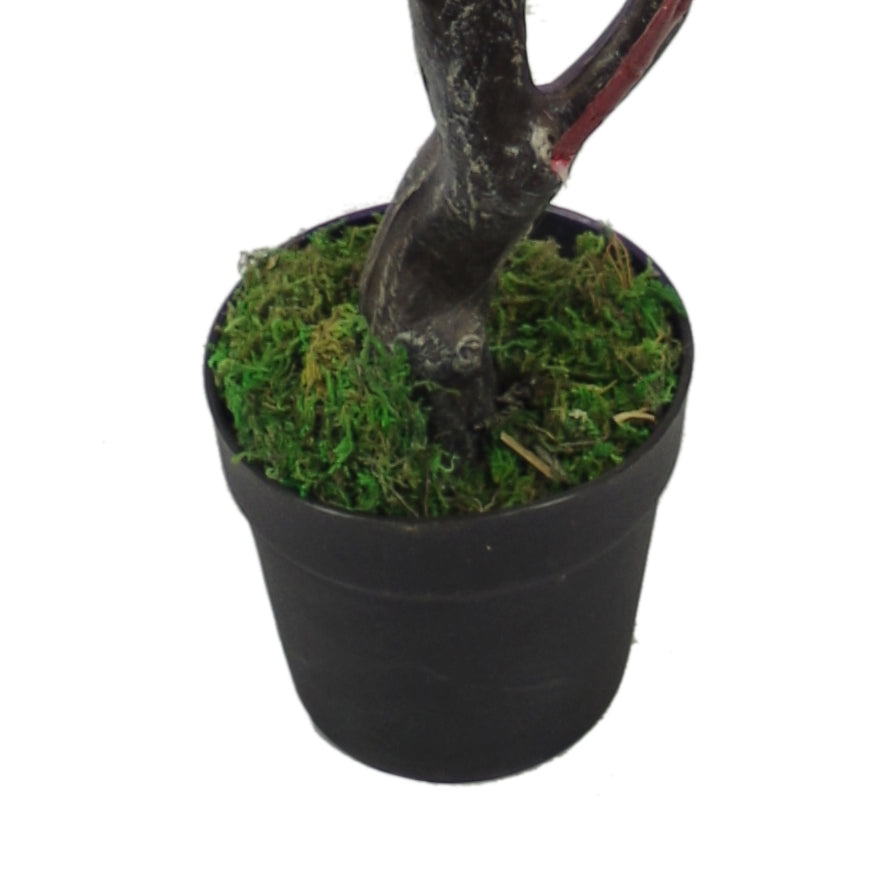 120cm Realistic Artificial Cherry Blossom Tree - Potted - Pink Silk Flowers