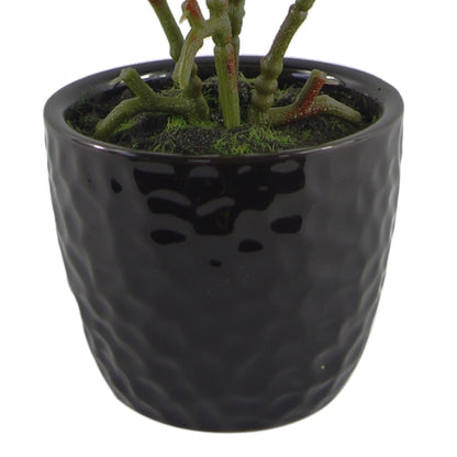 30cm Artificial White Mini Blossom Plant