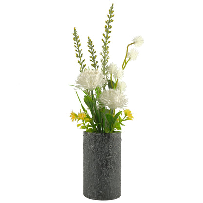 38cm Artificial Grass Allium Arrangement in Vase