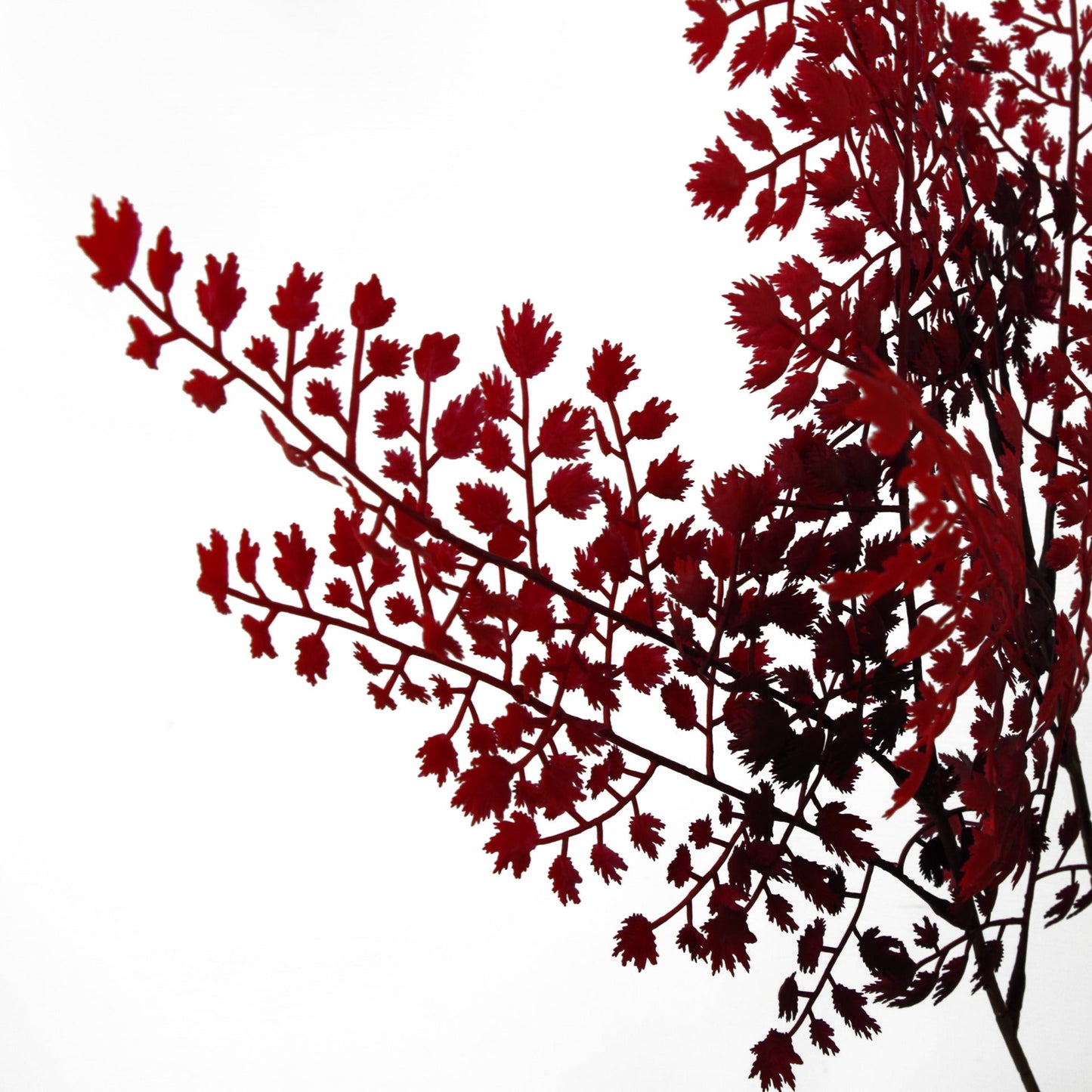 70cm Artificial Autumn Red Fern Tree Plant