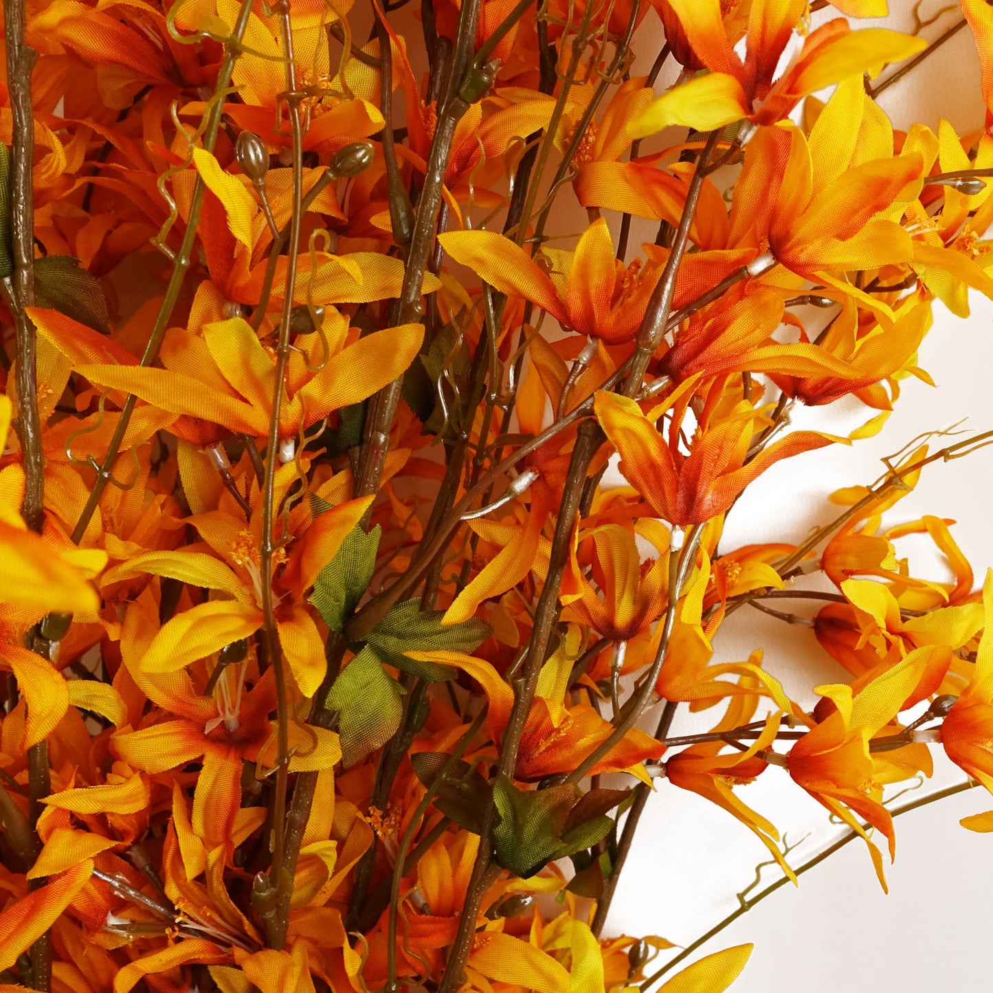 6x 130cm Yellow Blossom Floral Spray Artificial