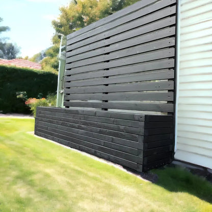 180cm Customisable Wood Trough Trellis Planter