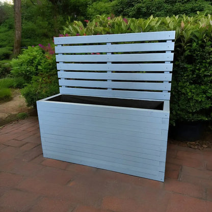 Customisable Wood Trough Trellis Planter