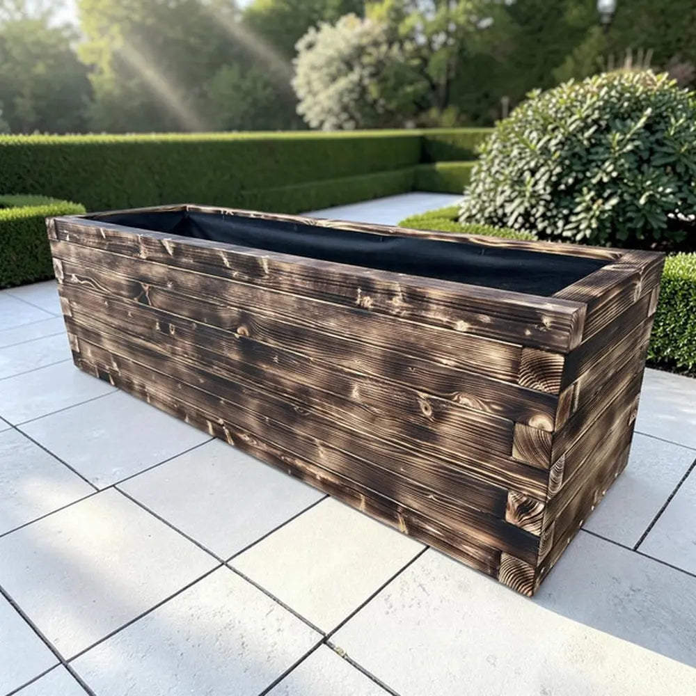 Customisable Wooden Trough Planter