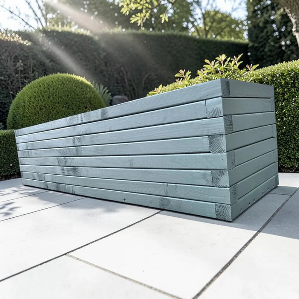 Customisable Wooden Trough Planter