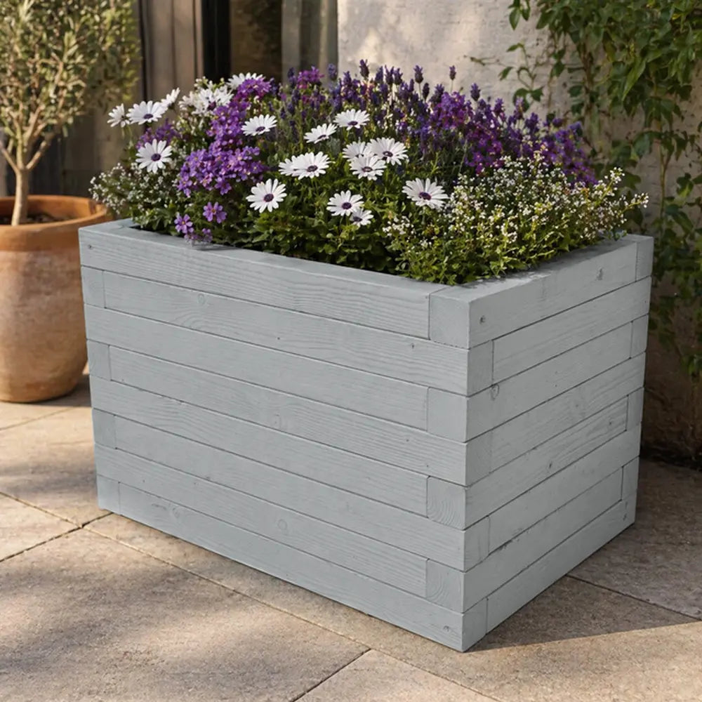 Customisable Wooden Trough Planter