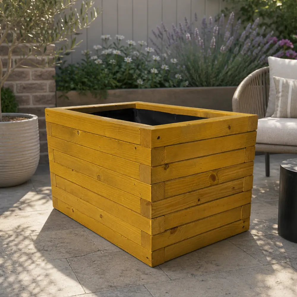 Customisable Wooden Trough Planter