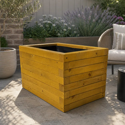 Customisable Wooden Trough Planter