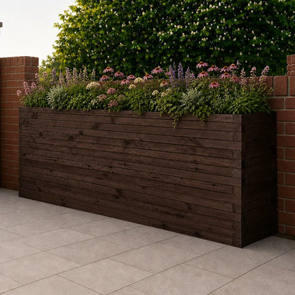 Customisable Wooden Trough Planter