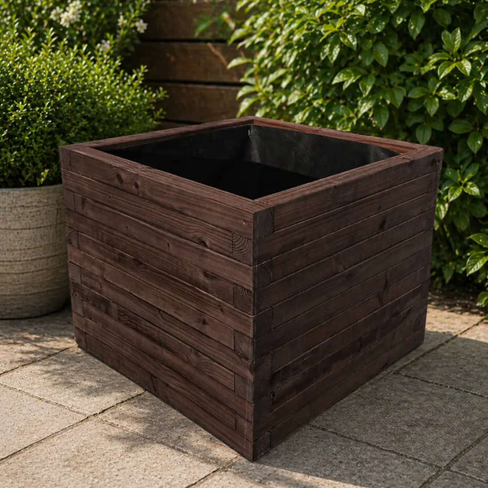 Customisable Wooden Trough Planter