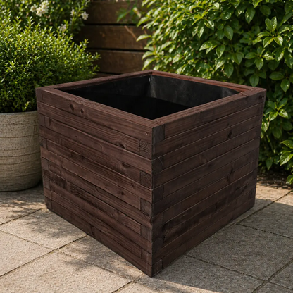 Customisable Wooden Trough Planter