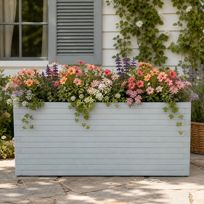 Customisable Wooden Trough Planter