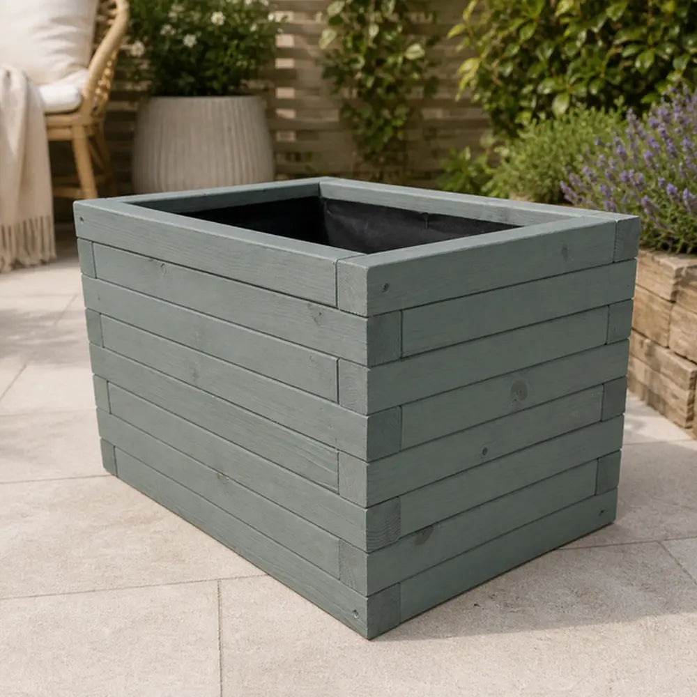 Customisable Wooden Trough Planter