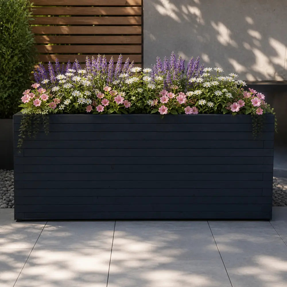 Customisable Wooden Trough Planter