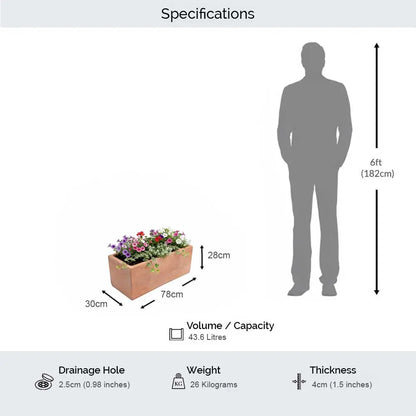 #78cm(L) x 28cm(W) x 30cm(H)