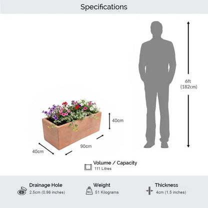 #90cm(L) x 40cm(W) x 40cm(H)