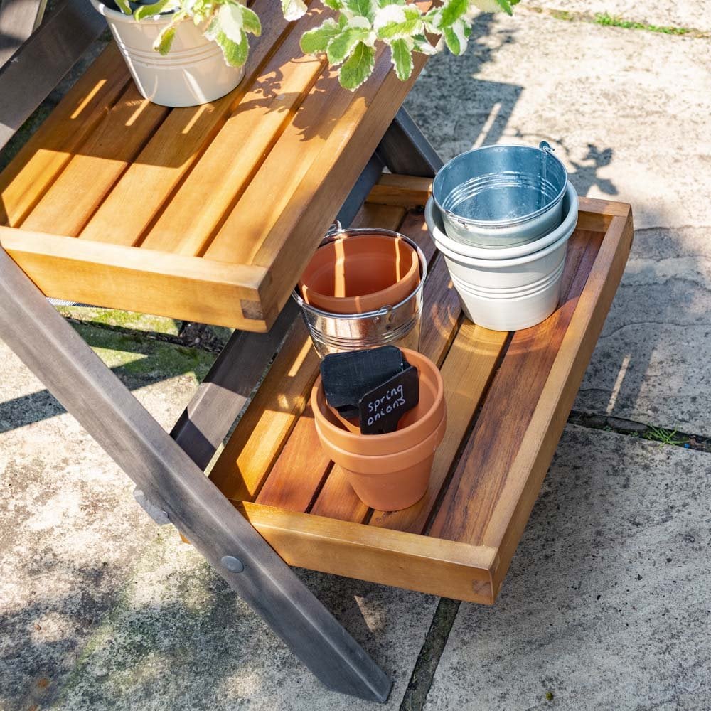 Alderley Hardwood Plant Ladder Small