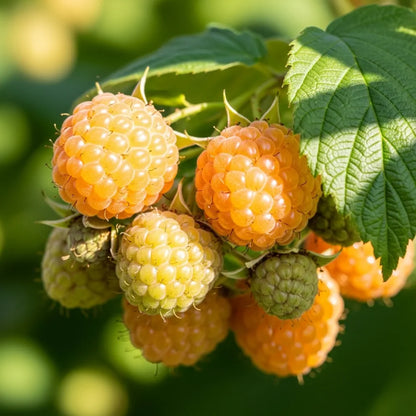 English Raspberry Canes 5 'All Gold' Raspberry Canes – Planters.co.uk